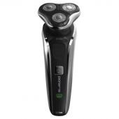 Электробритва POLARIS PMR 0307RC wet&dry PRO 5 blades+, черный/хром