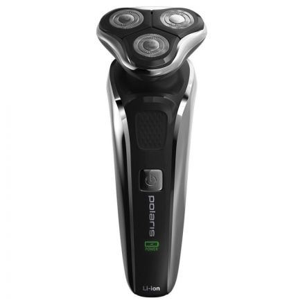 Электробритва POLARIS PMR 0307RC wet&dry PRO 5 blades+, черный/хром