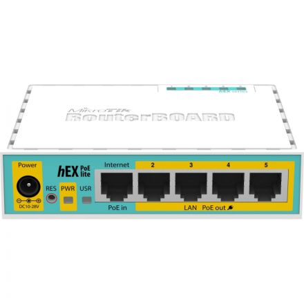 Маршрутизатор MikroTik hEX PoE lite RB750UPr2 5x100Mb, USB, PoE Маршрутизатор MikroTik hEX PoE lite RB750UPr2 5x100Mb, USB, PoE