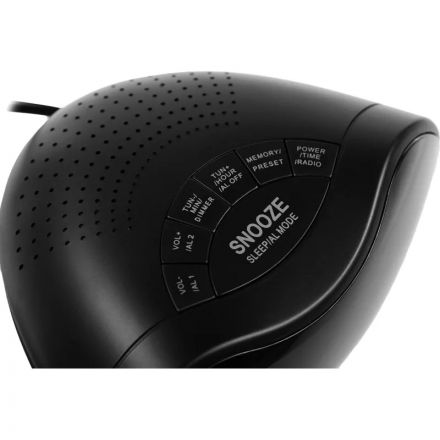 Радиобудильник Hyundai H-RCL200 черный LED подсв:зеленая часы:цифр AM/FM Радиобудильник Hyundai H-RCL200 черный LED подсв:зеленая часы:цифр AM/FM