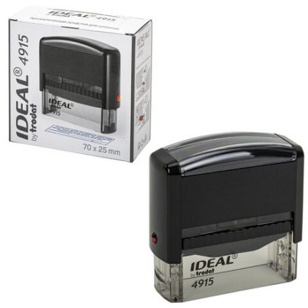 Оснастка для штампа, размер оттиска 70х25 мм, синий, TRODAT IDEAL 4915 P2, подушка в комплекте, 125429 Оснастка для штампа, размер оттиска 70х25 мм, синий, TRODAT IDEAL 4915 P2, подушка в комплекте, 125429