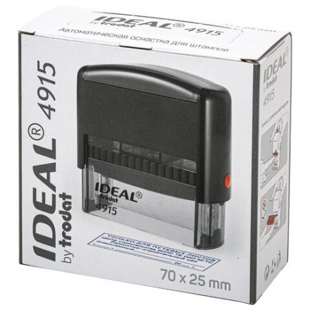 Оснастка для штампа, размер оттиска 70х25 мм, синий, TRODAT IDEAL 4915 P2, подушка в комплекте, 125429 Оснастка для штампа, размер оттиска 70х25 мм, синий, TRODAT IDEAL 4915 P2, подушка в комплекте, 125429
