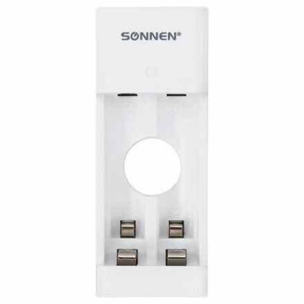 Зарядное устройство с аккумуляторами 4 шт. (2+2) AA+AAA (HR6+HR03), 2700 mAh + 1000 mAh, SONNEN (СОНЕН) BC2, 455005