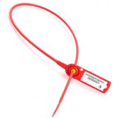 Пломба пластиковая универсальная Стрела,одноразовая 525мм,красный,100 шт/уп Пломба пластиковая универсальная Стрела,одноразовая 525мм,красный,100 шт/уп