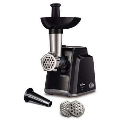 Мясорубка MOULINEX ME105830, 1400 Вт, производительность 1,7 кг/мин, 2 насадки, реверс, пластик, черная, 1510001079 Мясорубка MOULINEX ME105830, 1400 Вт, производительность 1,7 кг/мин, 2 насадки, реверс, пластик, черная, 1510001079