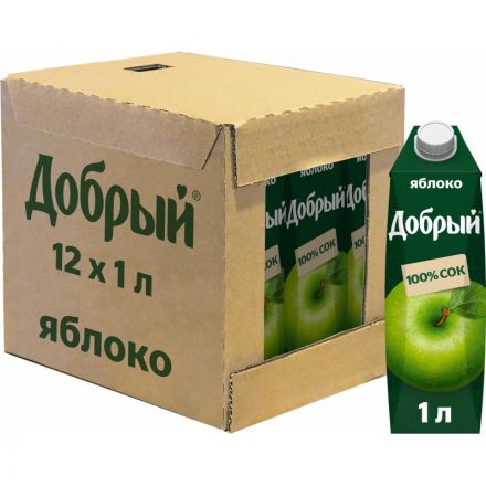 Сок Добрый яблочный 1 л Сок Добрый яблочный 1 л