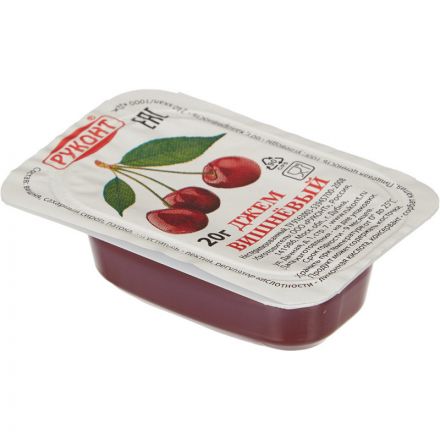 Джем Руконт порц. вишня 20г/шт 20 шт/уп Джем Руконт порц. вишня 20г/шт 20 шт/уп