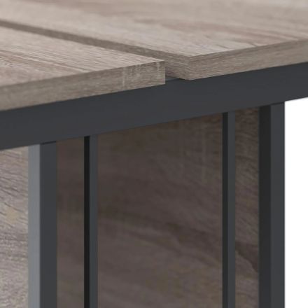 Раб.станция Комус Мебель К-Loft 241S019 1580х1370 2раб.м. дуб сон.тем/чер Раб.станция Комус Мебель К-Loft 241S019 1580х1370 2раб.м. дуб сон.тем/чер