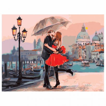 Картина стразами (алмазная мозаика) 40х50 см, ОСТРОВ СОКРОВИЩ "Прогулка под зонтом", без подрамника, 662420 Картина стразами (алмазная мозаика) 40х50 см, ОСТРОВ СОКРОВИЩ "Прогулка под зонтом", без подрамника, 662420