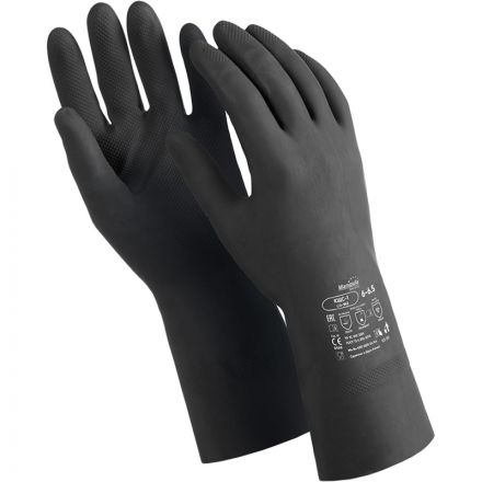 Перчатки защитные латекс,черный Manipula КЩС-1 (L-U-03/CG-942) р.7