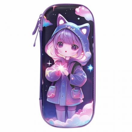 Пенал ЮНЛАНДИЯ, 1 отделение, 1 откидная планка, карман, EVA покрытие soft-touch, 22х10х5 см, "Sky Girl", 273183 Пенал ЮНЛАНДИЯ, 1 отделение, 1 откидная планка, карман, EVA покрытие soft-touch, 22х10х5 см, "Sky Girl", 273183
