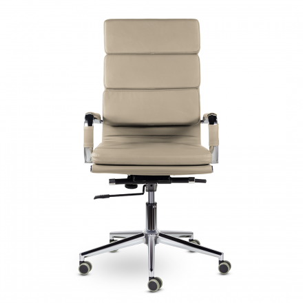 Кресло СН-303 Кайман Трио В soft2 хром Ср S-0428 (бежевый) Кресло СН-303 Кайман Трио В soft2 хром Ср S-0428 (бежевый)