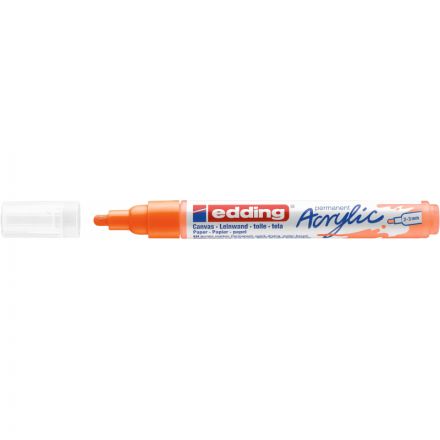 Маркер акриловый Edding 5100/066.кругл. 2-3 мм.Флюоресц.оранж/Neonorange