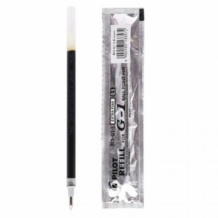 Стержень гелевый PILOT, 128 мм, ЧЕРНЫЙ, узел 0,5 мм, линия письма 0,3 мм, BLS-G1-5 Стержень гелевый PILOT, 128 мм, ЧЕРНЫЙ, узел 0,5 мм, линия письма 0,3 мм, BLS-G1-5