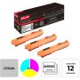 Картридж лазерный Комус 126A CF341A CMY для HP LJ CP1025/100(3шт/уп.)
