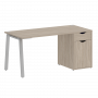 Home Office Стол письменный VR.SP-3-158.1.A Дуб аттик/Серый металл 1580*720*750
