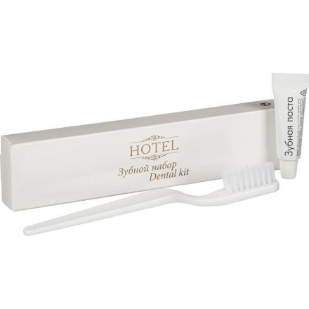 Набор зубной Hotel картон (зубная щетка, паста, 200 штук в упаковке)