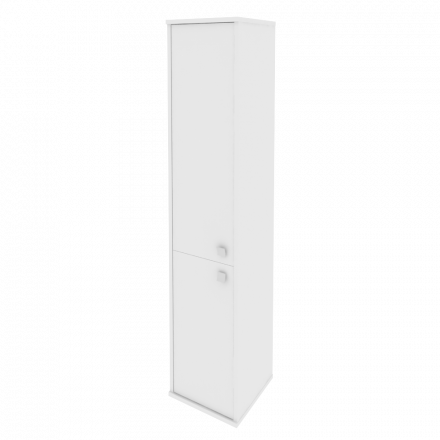 Style Шкаф высокий узкий левый Л.СУ-1.3 (L) Белый 412*410*1980