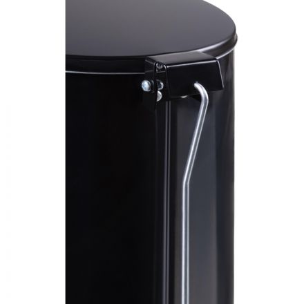 Ведро для мусора с педалью 20 л оцинкованная сталь черное (25х40 см) Ведро для мусора с педалью 20 л оцинкованная сталь черное (25х40 см)