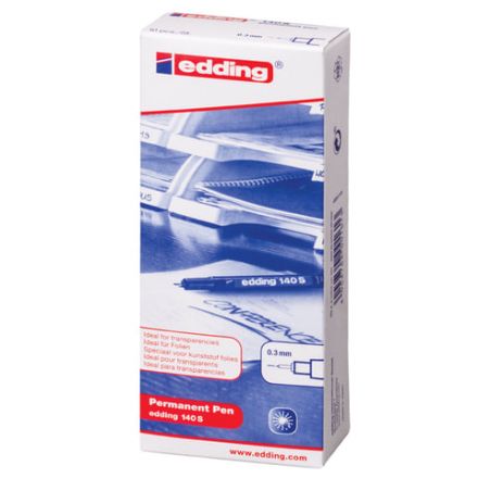 Маркер перманентный для любой гладкой поверхности EDDING 140, ЧЕРНЫЙ, 0,3 мм, металлический наконечник, E-140/1 Маркер перманентный для любой гладкой поверхности EDDING 140, ЧЕРНЫЙ, 0,3 мм, металлический наконечник, E-140/1