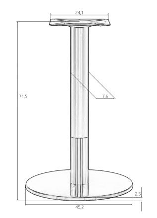 Подстолье обеденное DOBRIN LORENZO Подстолье обеденное DOBRIN LORENZO