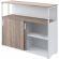 Шкаф-купе Комус Мебель К-Loft 241Н042 1370х420х1116 дуб сонома темн/белый