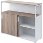Шкаф-купе Комус Мебель К-Loft 241Н042 1370х420х1116 дуб сонома темн/белый