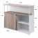 Шкаф-купе Комус Мебель К-Loft 241Н042 1370х420х1116 дуб сонома темн/белый