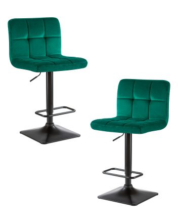 Набор 2 шт Стул барный DOBRIN DOMINIC, зеленый велюр (MJ9-88) Набор 2 шт Стул барный DOBRIN DOMINIC, зеленый велюр (MJ9-88)