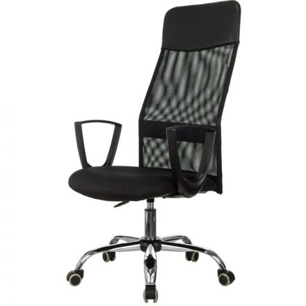 Кресло VB_EChair-510 TW сетка/ткань черный хром