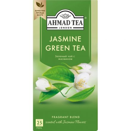 Чай Ahmad Jasmine Green Tea, 25 пакетиков в упаковке Чай Ahmad Jasmine Green Tea, 25 пакетиков в упаковке