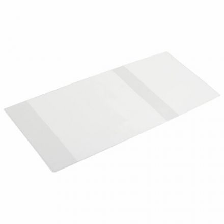 Обложка ПП со штрихкодом для учебников МАЛОГО ФОРМАТА, ПЛОТНАЯ, 100 мкм, 233х450 мм, универсальная, прозрачная, ЮНЛАНДИЯ, 229350