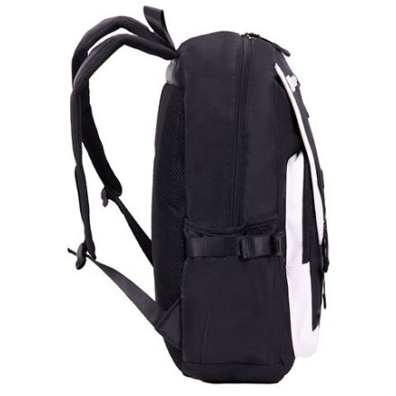 Рюкзак HEIKKI FUSION (ХЕЙКИ) универсальный, USB-порт, черный с белыми вставками, 45х31х15 см, 272578 Рюкзак HEIKKI FUSION (ХЕЙКИ) универсальный, USB-порт, черный с белыми вставками, 45х31х15 см, 272578