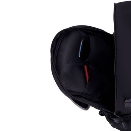 Рюкзак HEIKKI FUSION (ХЕЙКИ) универсальный, USB-порт, черный с белыми вставками, 45х31х15 см, 272578 Рюкзак HEIKKI FUSION (ХЕЙКИ) универсальный, USB-порт, черный с белыми вставками, 45х31х15 см, 272578