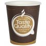 Стакан одноразовый бумажный 250/280 мл, КОМПЛЕКТ 50 шт., однослойный, Taste Quality, холодное/горячее, ФОРМАЦИЯ, HB80-280-0004