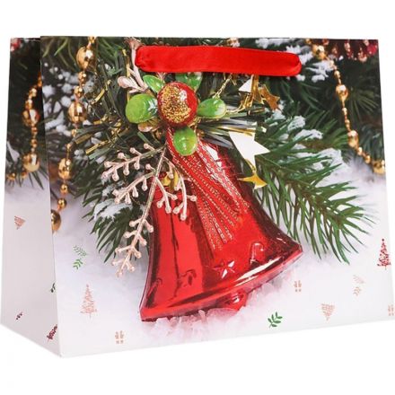 Пакет подарочный лам. Колокольчик 23х18х10см 10462631 НГ
