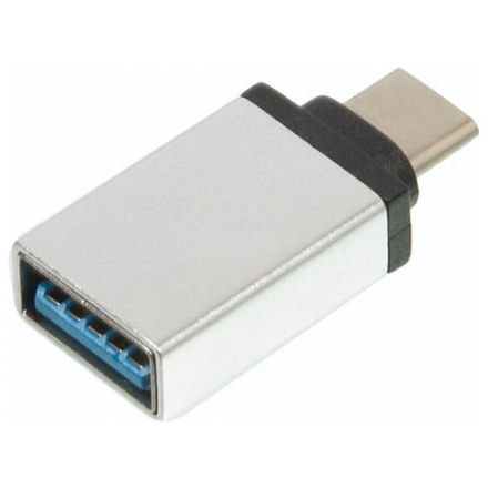 Переходник USB-TypeC RED LINE, F-M, для подключения портативных устройств, OTG, серый, УТ000012622 Переходник USB-TypeC RED LINE, F-M, для подключения портативных устройств, OTG, серый, УТ000012622