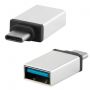 Переходник USB-TypeC RED LINE, F-M, для подключения портативных устройств, OTG, серый, УТ000012622 Переходник USB-TypeC RED LINE, F-M, для подключения портативных устройств, OTG, серый, УТ000012622