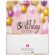 Пакет подарочный 26,5x12,7x33 см ЗОЛОТАЯ СКАЗКА "Happy Birthday", фольга, розовый, 608238
