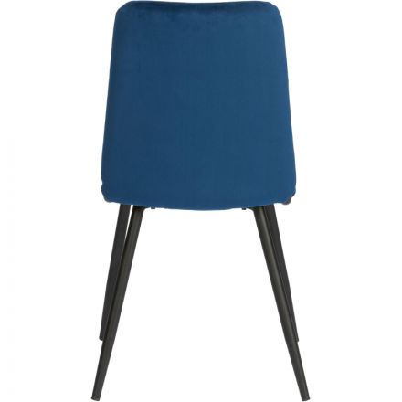 Стул Комус Мебель Felicita велюр, 47х54х86, Blue (синий)