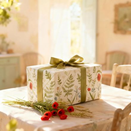 Бумага упаковочная FLORA.ЛУГОВЫЕ ТРАВЫ, 50 х 70 см (4 листа) 2-794/01