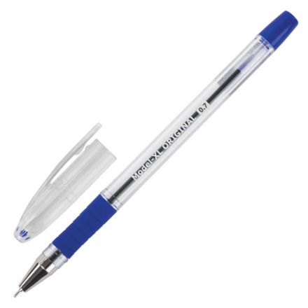 Ручка шариковая масляная с грипом BRAUBERG "Model-XL" ORIGINAL, СИНЯЯ, узел 0,7 мм, линия письма 0,35 мм, 143242 Ручка шариковая масляная с грипом BRAUBERG "Model-XL" ORIGINAL, СИНЯЯ, узел 0,7 мм, линия письма 0,35 мм, 143242