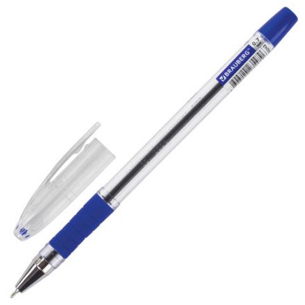 Ручка шариковая масляная с грипом BRAUBERG "Model-XL" ORIGINAL, СИНЯЯ, узел 0,7 мм, линия письма 0,35 мм, 143242 Ручка шариковая масляная с грипом BRAUBERG "Model-XL" ORIGINAL, СИНЯЯ, узел 0,7 мм, линия письма 0,35 мм, 143242