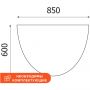 Столешница Easy One без опоры (908900) груша ароза 850 Столешница Easy One без опоры (908900) груша ароза 850