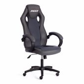 Кресло Tetchair RACER GT new, кож/зам/ткань, металлик/серый, 36/12