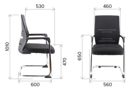 Кресло Everprof Visit Сетка Черный Кресло Everprof Visit Сетка Черный