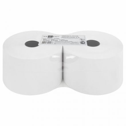 Чековая лента ТЕРМОБУМАГА 80 мм (диаметр 120 мм, длина 150 м, втулка 26 мм), слой наружу, КОМПЛЕКТ 2 шт., AKZENT, 52366 Чековая лента ТЕРМОБУМАГА 80 мм (диаметр 120 мм, длина 150 м, втулка 26 мм), слой наружу, КОМПЛЕКТ 2 шт., AKZENT, 52366