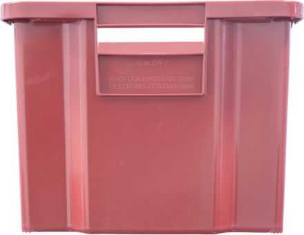 Ящик 600х400х300 сплошной  красный