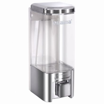 Дозатор для жидкого мыла LAIMA, НАЛИВНОЙ, 0,48 л, хром, ABS-пластик, 605053 Дозатор для жидкого мыла LAIMA, НАЛИВНОЙ, 0,48 л, хром, ABS-пластик, 605053