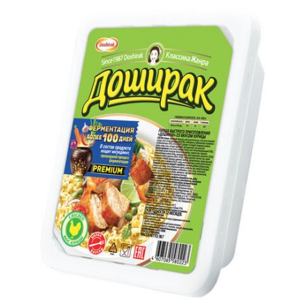 Лапша ДОШИРАК со вкусом курицы 90 г, 10706 Лапша ДОШИРАК со вкусом курицы 90 г, 10706